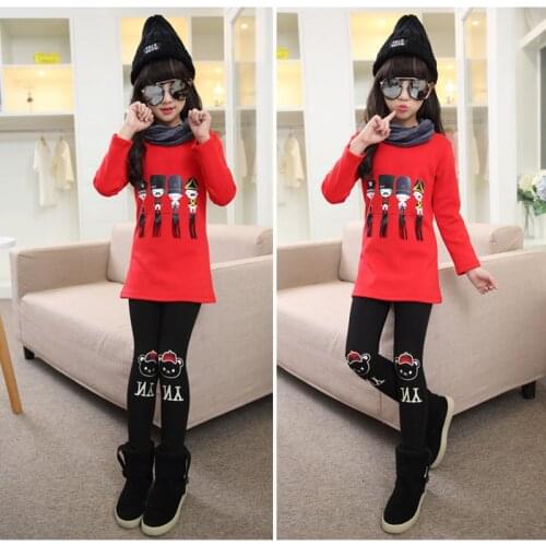 2021 Legging Infantil Para Menina Spring Autumn Toddler Baby Girls Pants Warm Leggings Girl Cats Stretchy Kids Sport Trousers