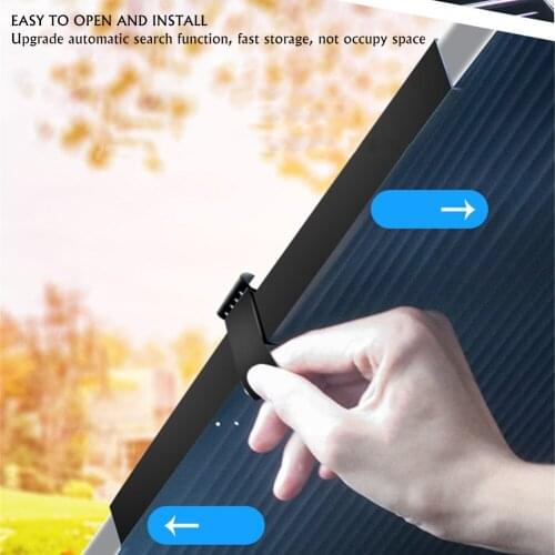 45cm/65cm/70cm Car Windshield Curtain Retractable Set Folding Car Sunshade Cover Reflective Film Curtains Anti-UV Car Sun Shade