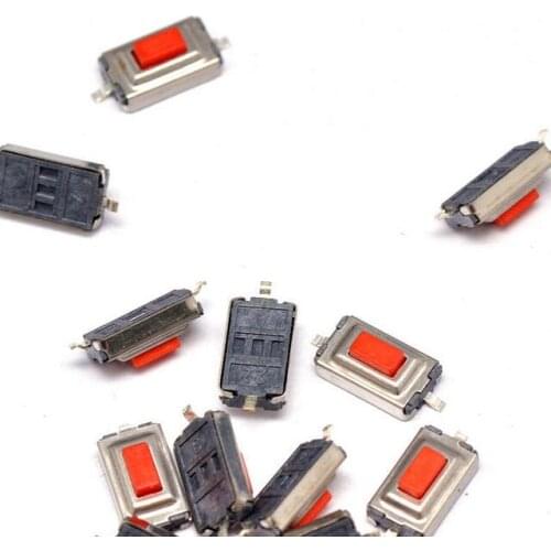 50Pcs 3*6*2.5mm 3*6*2.5H SMD Red push button switch microswitch Tact Switch