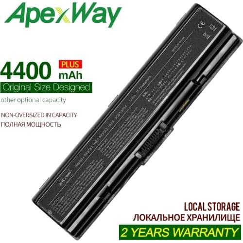 ApexWay Pa3534u 1brs Battery For Toshiba PA3533U-1BAS PA3534U-1BAS PA3534U-1BRS Satellite A200 A205 A210 A215 L300 L450D A300