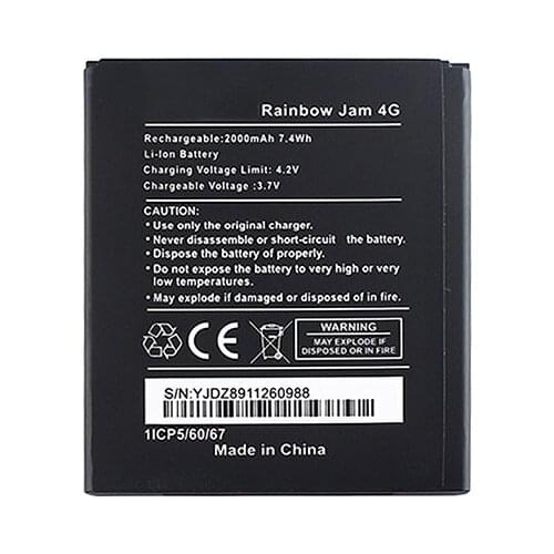 For Wiko Rainbow Jam 4G Battery High Capacity Replacement Backup Battery Long Standby Time for Wiko Rainbow Jam 4G Phone
