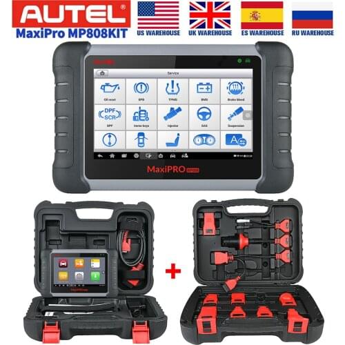 Autel MaxiPRO MP808K Automotive Diagnostic Scan Tool with Key Fob Programming, Active Tests, OE-Level All Systems Diagnosis