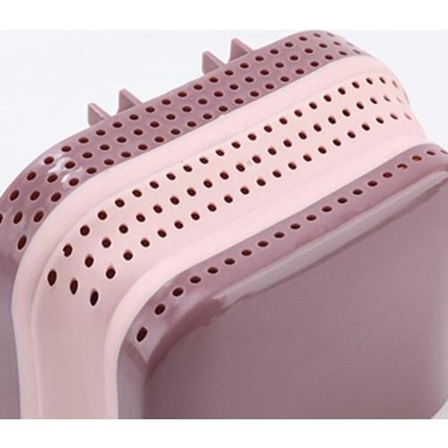 Double Suction Cup Hanging Sink Side Kitchen Waste Drain Basket Fruit and Vegetable Storage Rack Kitchen Tools