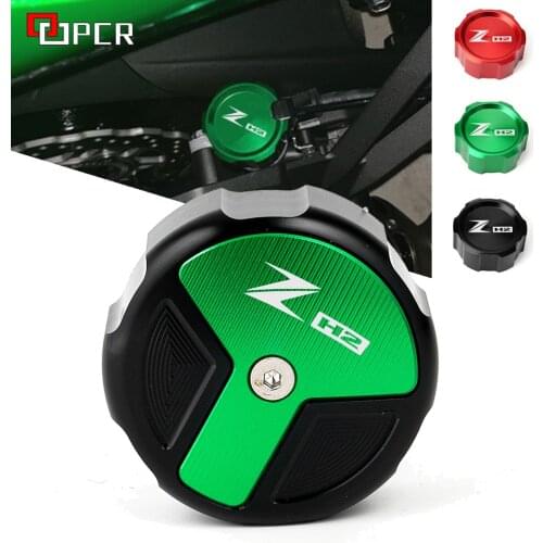 2021 Flash Deals For KAWASAKI Z H2 ZH2 Zh2 2019 2020 2021 Motorcycle CNC Rear brake Fluid Cylinder Master Reservoir Cover Cap