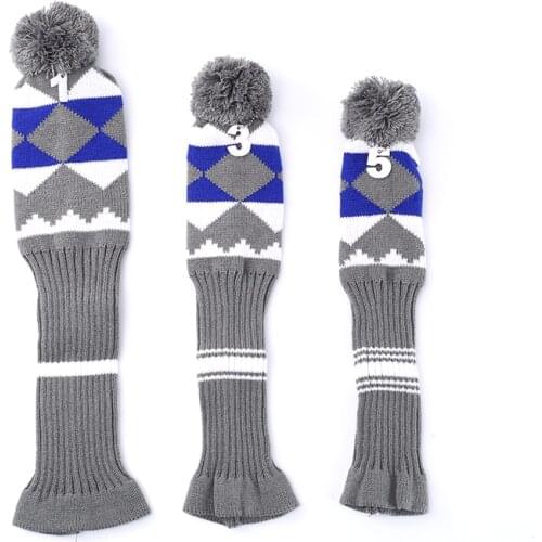 Golf club hat cover ball head protection cover diamond knit hat cover Golf accessories