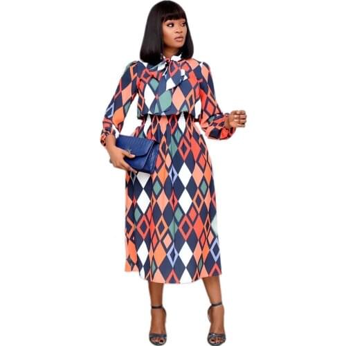 Summer African Dresses for Women 2020 News Fashion Robe Long Dress Floral Print Bazin Vestidos Dashiki Party African Clothes