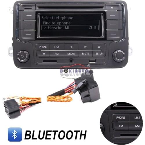 FOR Golf 5 6 Jetta Mk5 MK6 Passat B6 CC B7 RCN210 Plus Bluetooth-compatible MP3 USB Player CD MP3 Radio 56D035185E