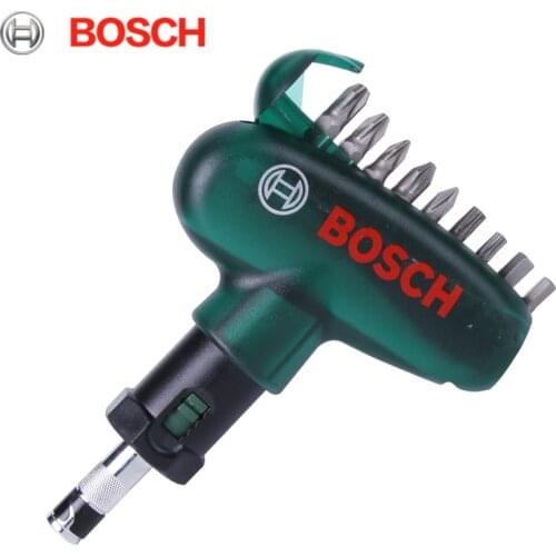 Bosch Screwdriver 9 in 1 Ratchet Screwdriver Set Home High Precision Bite Cartridges Screwdriver Repair Tools Smart Home