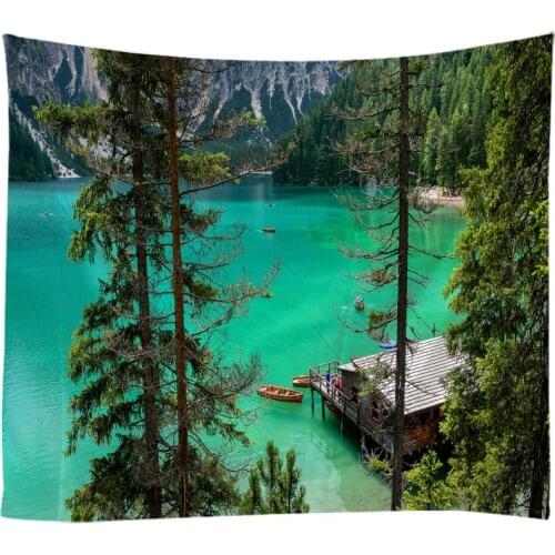 Natural Landscape Tapestry Wall Hanging Cloth Bed Spread Beach Towel Table Cloth YogaMat House Decoration Living Room Decoration