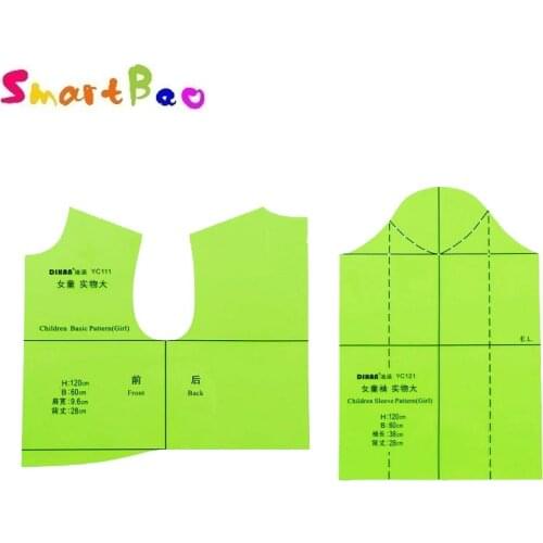 1:1 Full Scale Fashion Children Prototype Template Girl Boy Basic Pattern Fashionistas Patten Making Tools Tailor Clothing Ruler