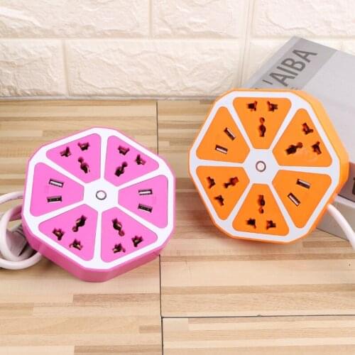 Portable 4 Outlet 4 USB Hub Port Fast Wall Charger Adapter EU Plug Home Charger Socket PR Sale