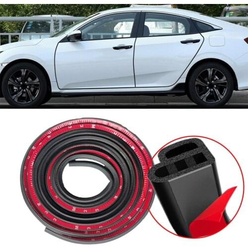Car Door Protector Rubber Sealing Strip For Mitsubishi Asx Lancer 10 Outlander Pajero Sport 9 L200 Colt Carisma Galant Grandis