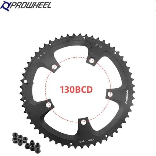 Road Bicycle Folding Bike Chain Wheel 130 BCD 56T 46T Chainwheel Sprocket MTB BMX Chainring Bicycle Crank Accessories