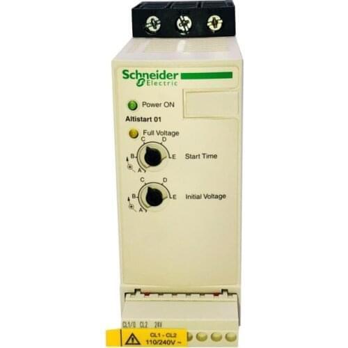 New ATS01N103FT Three-Phase Soft Starter 200-480V 1.1KW Single Phase 0.37kW 3A 230V with Heat Sink Asynchronous Motor Soft Start