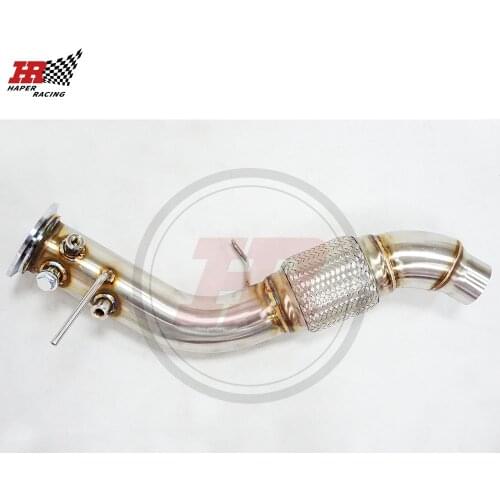 HP RACING Stainless Steel 304 Downpipe For M57N2 E60 E61 E90 335D 535D 330D 2003-2010 218-235 HP