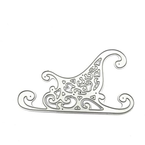 Cutting dies die Noble sleigh metal printing craft paper relief DIY embossed Easter New Year Valentines Day