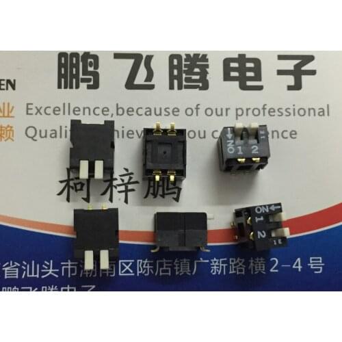 1PCS Japan COPAL CFP-0212TB dial code switch 2-bit 2P key type side dial coding switch patch 2.54