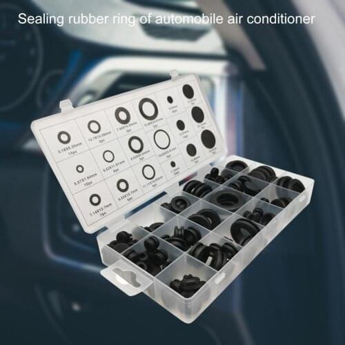 125Pcs Washer Gaskets O-shaped High Temperature Resistance Rubber Assorted Sealing Washer Kit for Appliance Repair