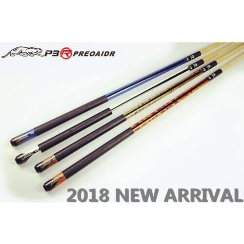 2018 New Arrival Pool Cues Stick P3R Tips 10mm 11.5mm 13mm Maple Shaft 4 Colors Available Billiards Cue China