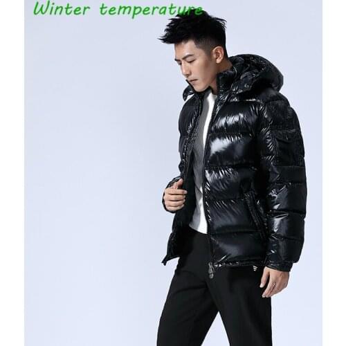 2020 Winter Warm White Duck Down Jacket Men Coat Thick Mens Hooded Sports Mens Coats Male Clothings Outerwear