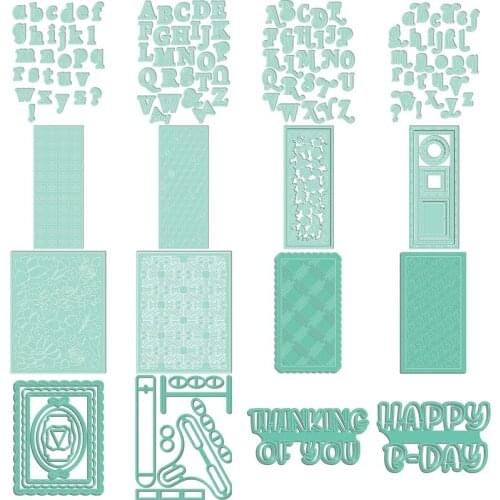 2021 AliliArts Metal Cutting Dies Letters & Slimline diy Scrapbooking Photo Album Decorative Embossing PaperCard Crafts Die