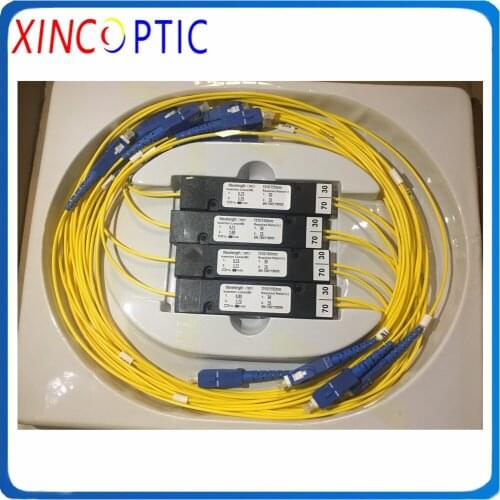 30/70 1x2 FBT SC UPC Fiber Coupler,1310/1550nm Dual Window SC/UPC ABS Boe 1x2 1M 3.0mm FBT Coupler 1*2 FBT Fiber Optic Splitter