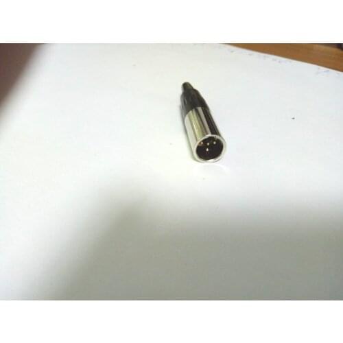 500pcs Mini 4 PIN MINI XLR IN-LINE Male Plug connectors New
