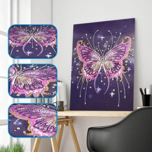 Special Shaped Diamond Painting Cute Butterfly Diy Diamond Embroidery Picture Rhinestone Handmade Kits Animal Home Decor