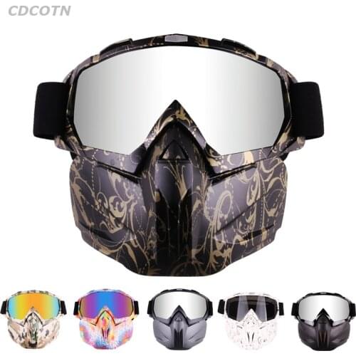 Auto Car Motorcycle Goggles Glasses Off Road Motorcycle Helmets Goggles Removable Protection Sports Skiing Glasses Accessories
