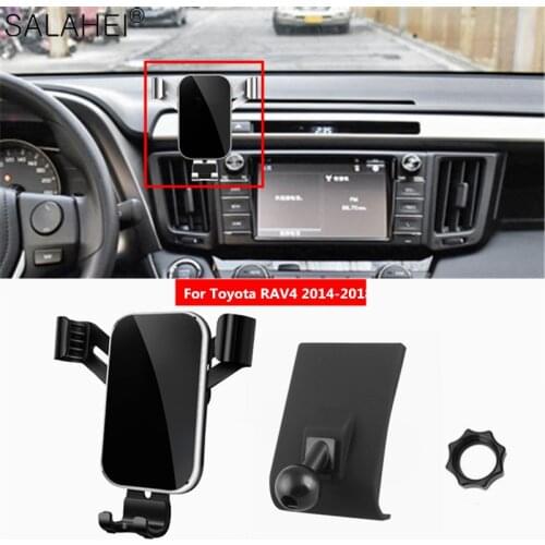 Air Vent Stand Clip Mount For Toyota RAV4 2014 2015 2016 2017 2018 2019 GPS Support Car Accessories Luxurious Cell Phone Holder