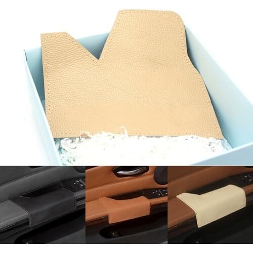 Driver Side Cow Leather Door Armrest Handle Pull Protection Cover for BMW 3 Series E90 2005 2006 2007 2008 2009 2010 2011