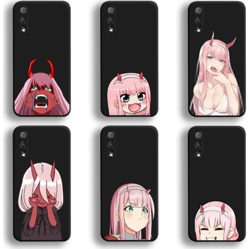 Anime Cute Zero Two Dois Querida Na FRANXX Phone Case For Huawei Honor 30 20 10 9 8 8x 8c v30 Lite view 7A pro