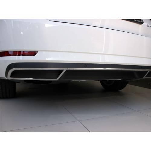 Skoda Superb Chrome Exhaust Frame 2 Piece SD (2015-)