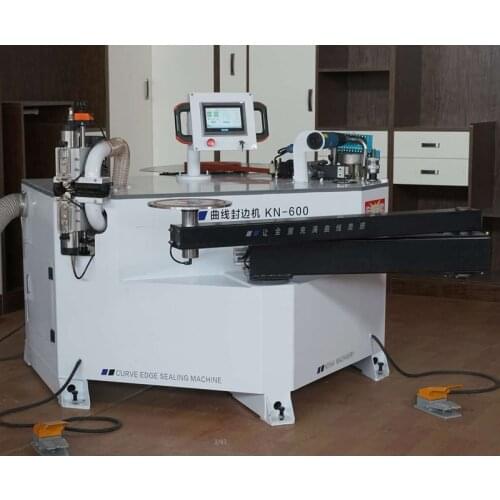 KN-600 woodworking edge banding with trimming machine wood edge bander Automatic PVC strip break curve