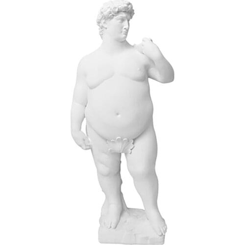 Creative David Portrait Sculpture Resin Craft Decoration Human Body Statue Home Desktop Ornaments Art Decoration