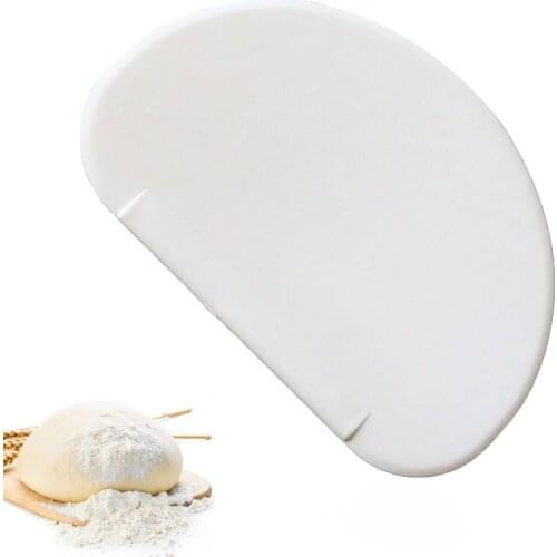 Round Plastic Dough Pizza Scraper Cream Smooth Cake Bread Spatula Kitchen Baking Fondant Decoration Tools Pastry Slicer Blade