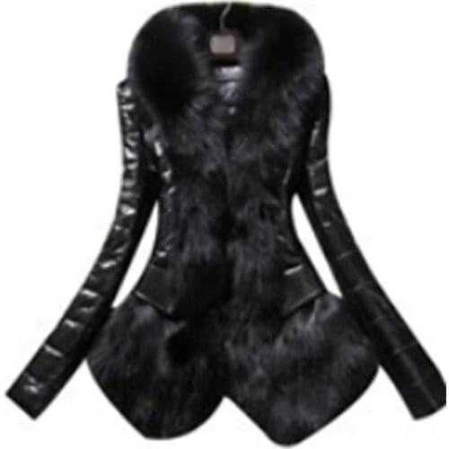 Liva girl Women's Leather Jackets With Fur