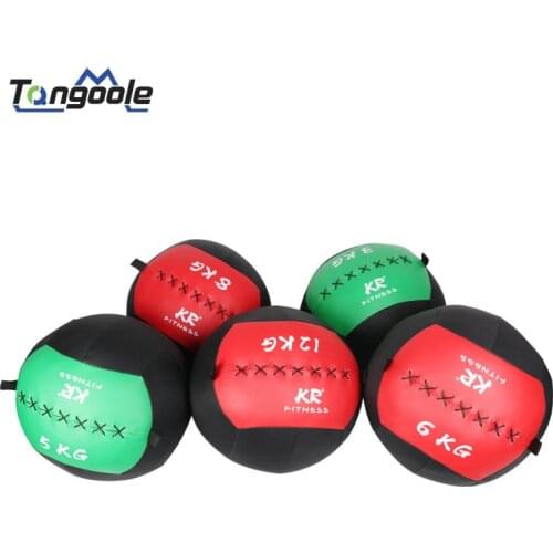 KR 35cm Crossfit Medicine Ball Empty Snatch Wall Balls Heavy Duty Exercise Kettlebell Lifting Fitness MB Muscle Building