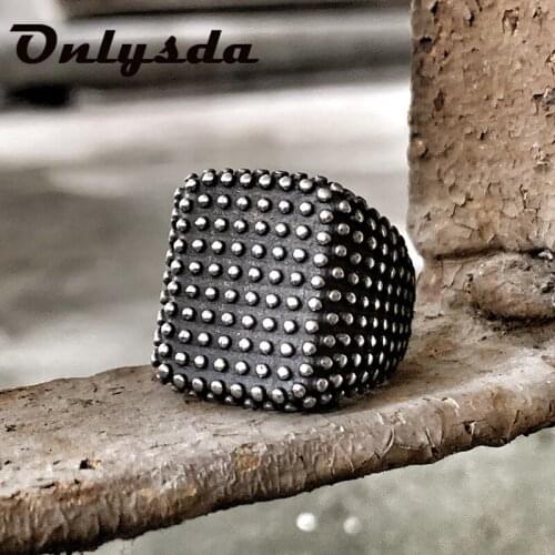 Personality Classic Charm Men Ring Fashion Popular Geometry Mesh Ring Wedding Engagement Jewelry For Male Anniversary OSR558