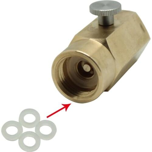 New Model Soda CO2 Adapter for Filling Soda Stream and Soda Club Double Thread W21.8-14