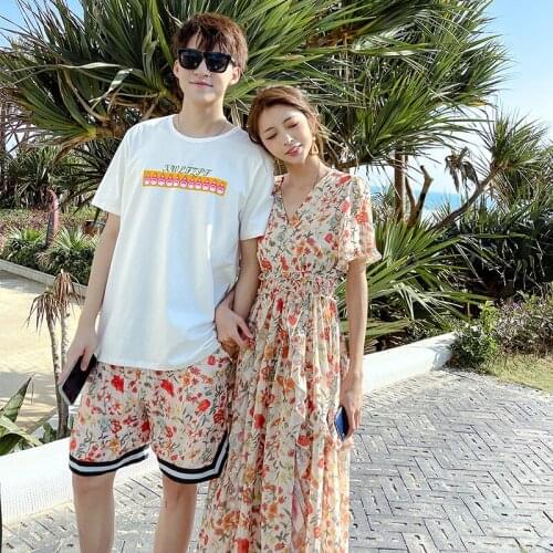 2129# New beach holiday style couples dress couples clothes couples clothing