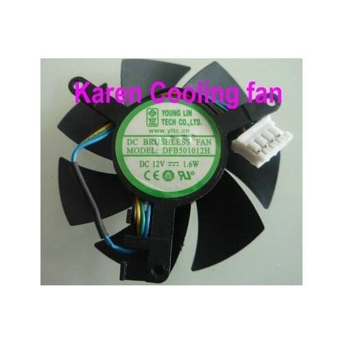 New Original FONSONING DFB501012H 12V 1.6W DFB501012M 12V 0.8W graphics card cooling fan
