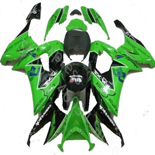 Hot sales green black motorcycle fairing for Kawasaki ZX10R 2008 2009 2010 body Fairing Ninja ZX 10R 08-10