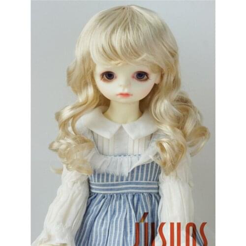 JD390 1/3 SD 21-24CM Soft synthetic mohair doll wigs 8-9inch Long curly BJD doll Wig