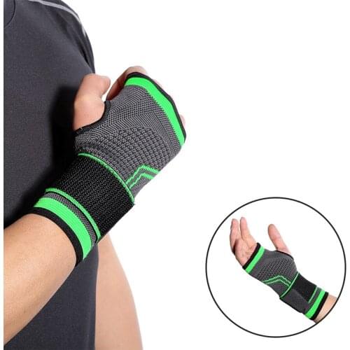 Gym gloves Weight Lifting Training Gloves for outdoor sports pressure protection wristband knitted fitness wrist guard Palm Glov