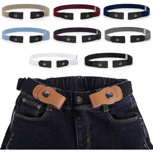 8 Styles Buckle-Free Elastic Waist Belt For Jeans Pants No Buckle Stretch Waist Belt For Women/Men No Hassle Belt DropShipping