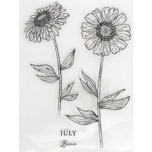 Silicone Clear Stamps for Scrapbooking Flowers Decoration Embossing Folder Craft Rubber Stamp Tools New