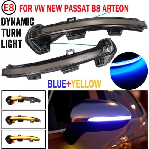 For Volkswagen Passat B8 2015-2020 Arteon 2016-20 Dynamic LED Blinker Side Mirror Marker Turn Signal Light Lamp Car Accessories
