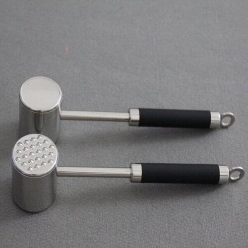 Thick solid 304 stainless steel meat hammer steak pork meat loose meat hammer kitchen tools
