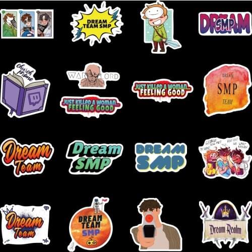 10/50pcs Dream Smp Graffiti Stickers For Furniture Wall Desk Car Trunk Computer Decal Guitar Motorcycle Box